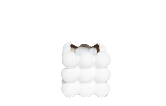 CM116 Ceramic Bubble Container - White 23" x 17" x 11.25"
