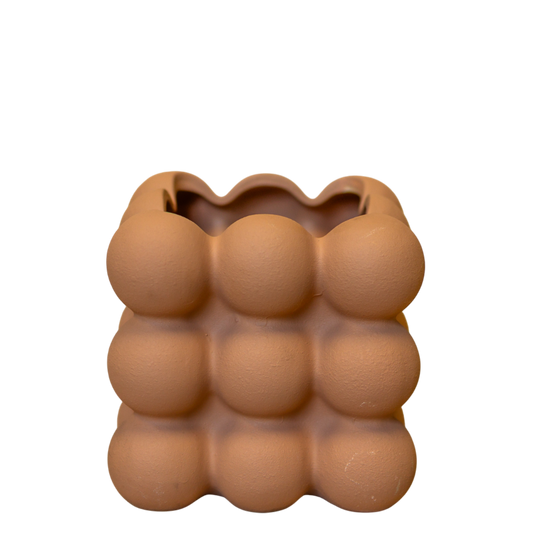 CM117 Ceramic Bubble Container - Rust 23" x 17 x 11.25" PK 3