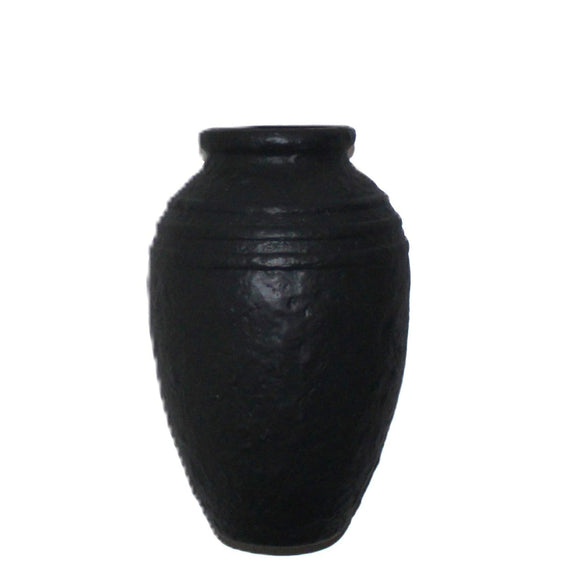 CM118 Ceramic Container - Black 8.25" x 8.25" x 13"