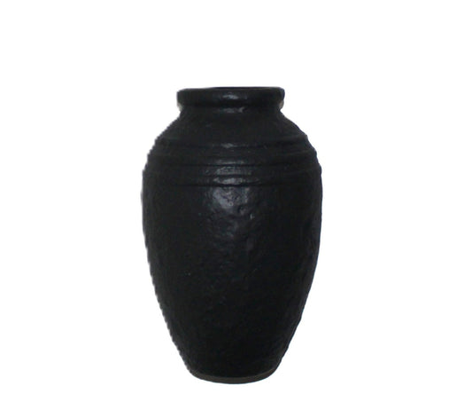 CM118 Ceramic Container - Black 8.25" x 8.25" x 13"