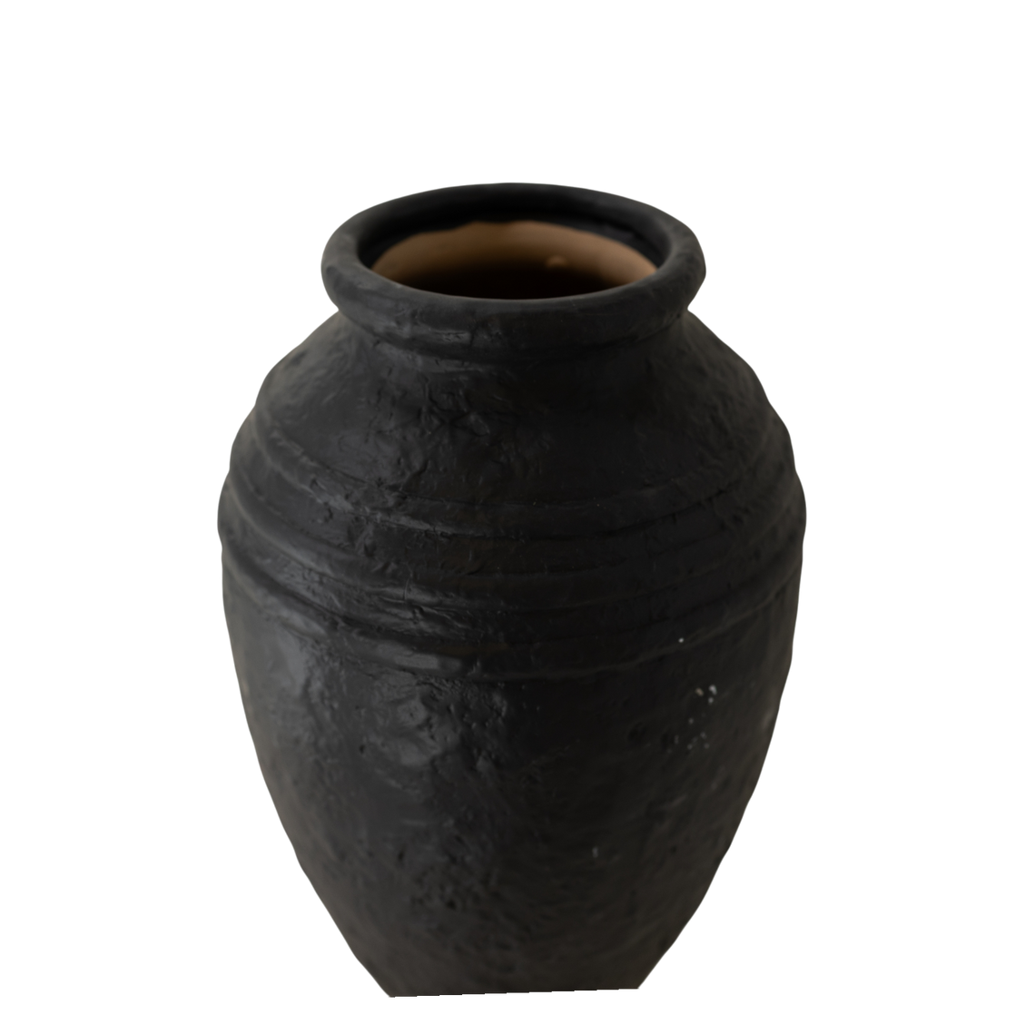 CM118 Ceramic Container - Black 8.25" x 8.25" x 13" PK 2