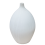 CM122 Textured Oval Ceramic Vase 10.5" x 10.5" x 16.5" PK 2