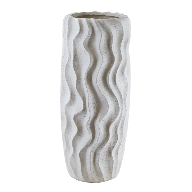 CM124 Tall Textured Vase 7.5" x 7.5" x 20" PK 2