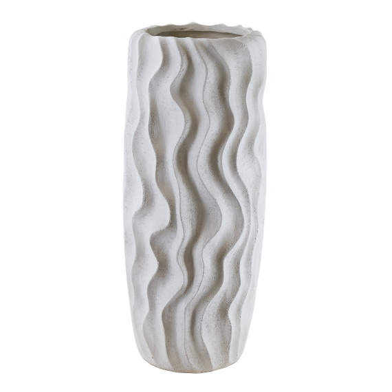 CM124 Tall Textured Vase 7.5" x 7.5" x 20" PK 2