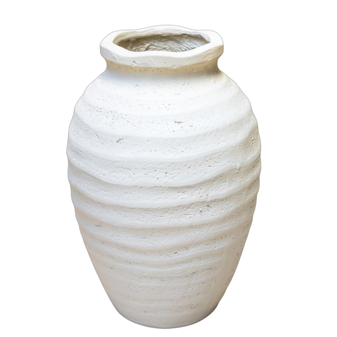 CM126 Textured Contemporary Ceramic Vase 12" x 12" x 17.75" PK 2