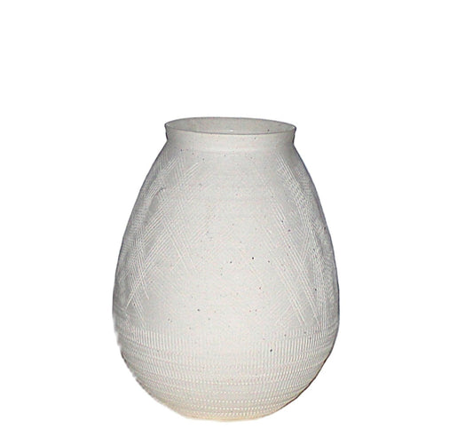 CM128 Textured Ceramic Vase 8.5" x 8.5" x 10.5"