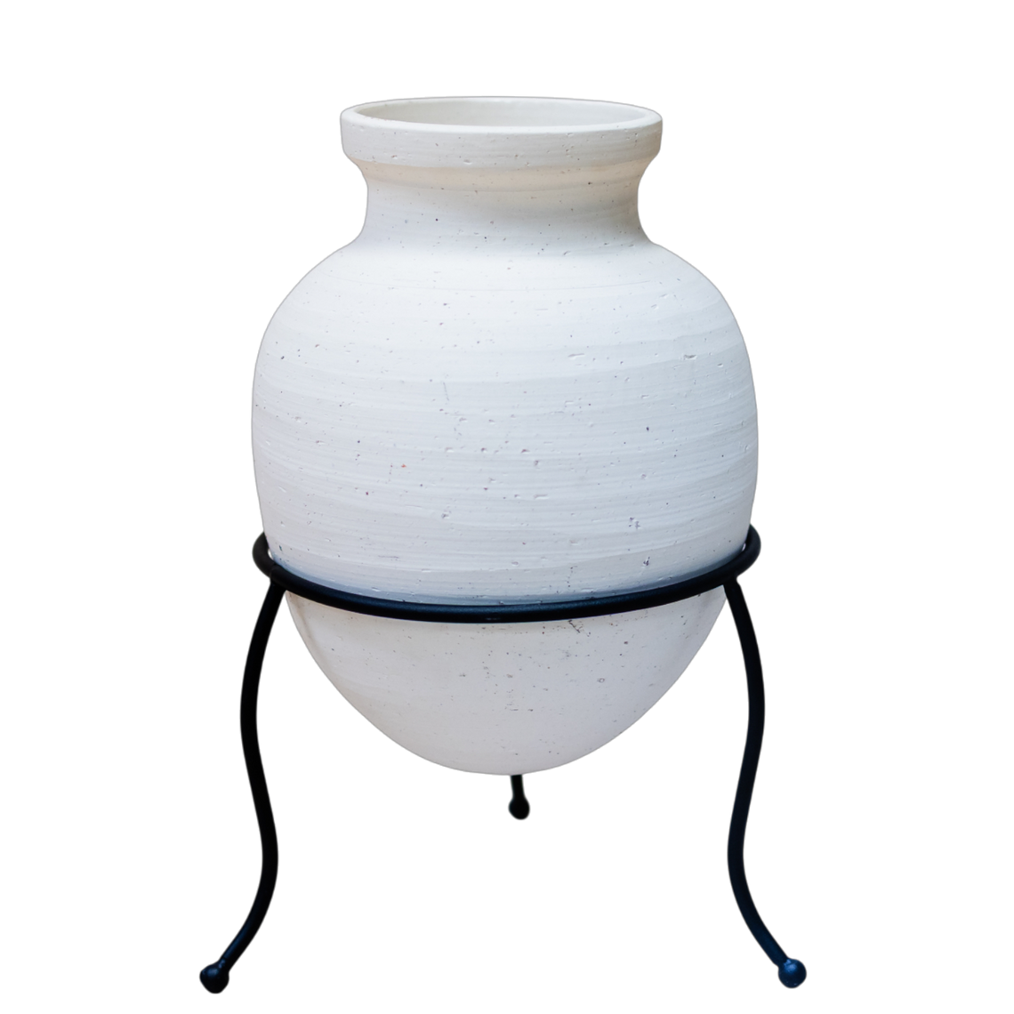 CM132 Ceramic Container w/Stand 8.5" x 8.5" x 16" PK2