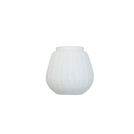 Ridged Ceramic Vase