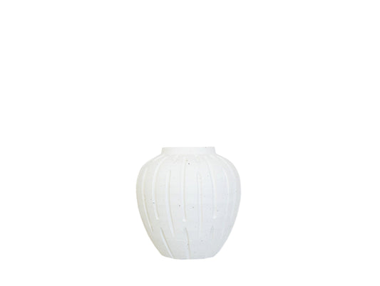 CM137 Textured Ceramic Vase 5.5" x 5.5" x 6"