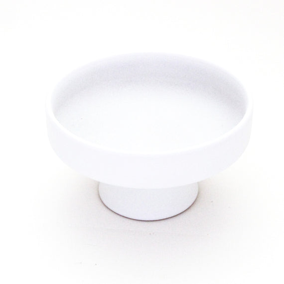 Ceramic Pedestal Tray - White