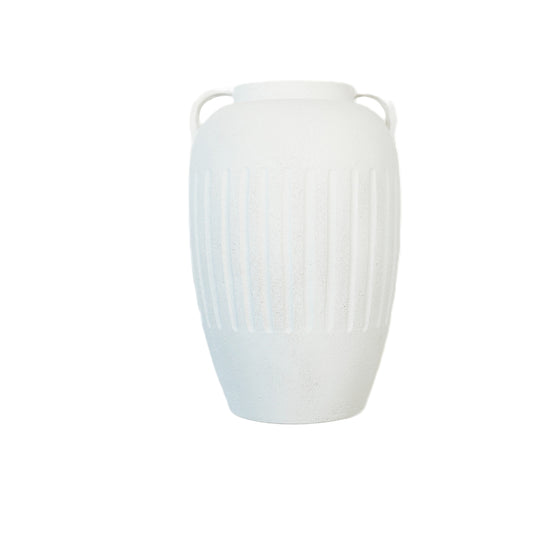 CM144 Tall Ceramic Vase w/Handles 11.25" x 11" x 17"