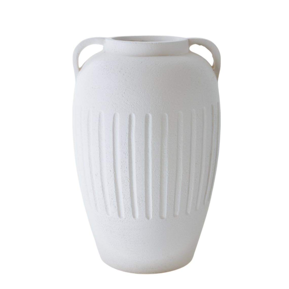 CM144 Tall Ceramic Vase w/Handles 11" x 10.25" x 17.25" PK 2