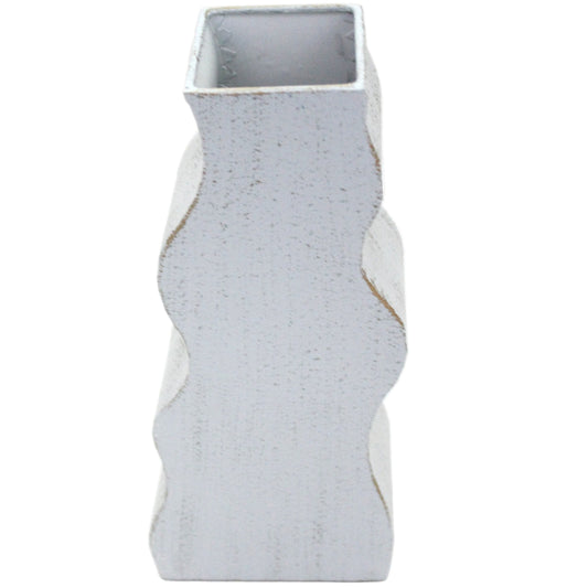 Meduim Wavy Metal Vase