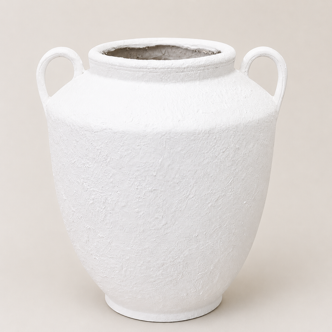 CM148 Ceramic Container w/Handles 15" x 14" x 16.25" PK 2