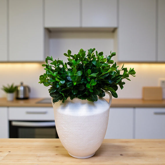 CM148 Ceramic Container w/Handles 15" x 14" x 16.25" PK 2