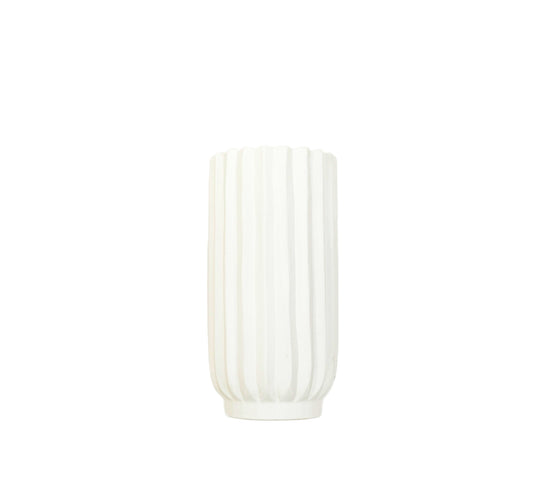 CM152 Polyresin Vase 5.5" x 5.5" x 11.25"