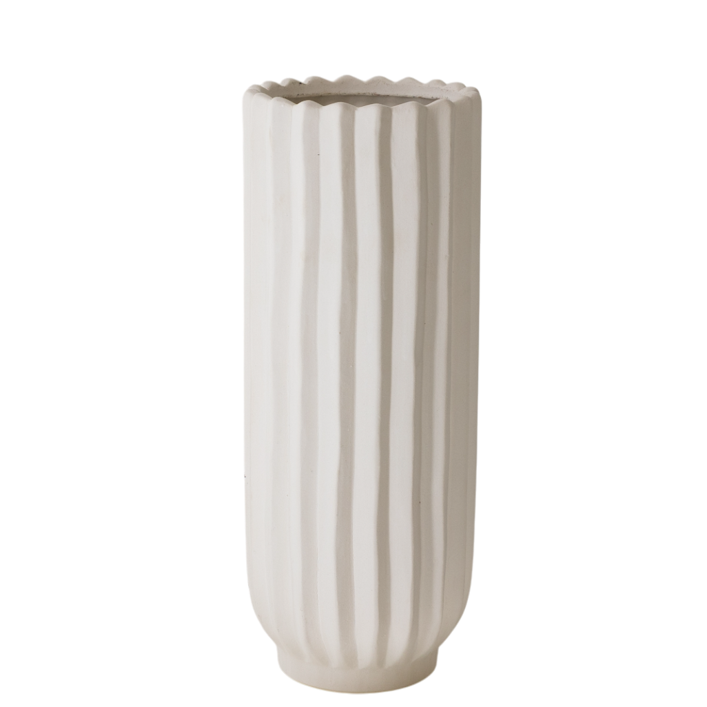 CM153 Polyresin Vase 5.5" x 5.5" x 14" PK 6