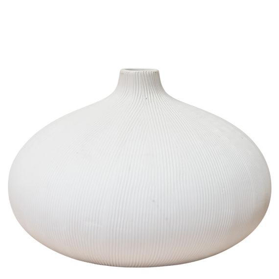 CM156 Textured Ceramic Vase 12" x 12" x 8" PK 4