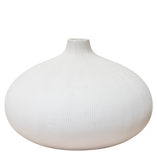 CM156 Textured Ceramic Vase 12" x 12" x 8" PK 4