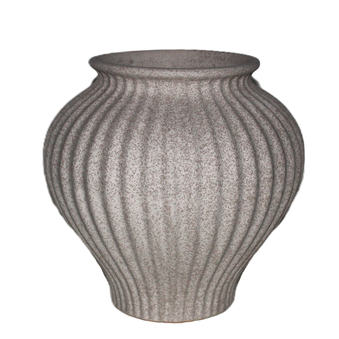 CM163 Ribbed Vase Multi 11" X 10.5"
