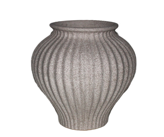 CM163 Ribbed Vase Multi 11" X 10.5"