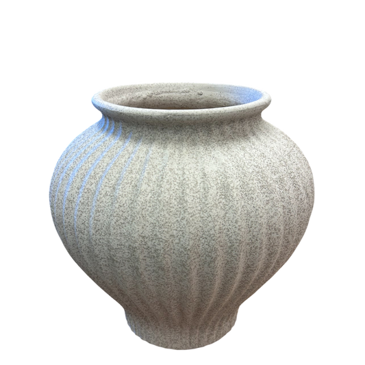 CM163 Ribbed Vase Multi 11" X 10.5" PK 2