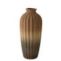 CM165 Tall Ribbed Vase Multi 5.25" x 5.25" x 12.5"  PK 2