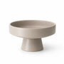 CM171 Ceramic Pedestal Tray - Taupe 6.5" x 6.5" x 3.5" PK 12