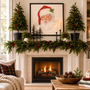 GD104 Real Touch Fir Pine w/Red Berry Garland 6' PK2