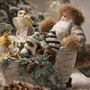 PR151 Polyresin  Santa w/Novelty Sleigh 10.25" x 4.75" x 7" PK2