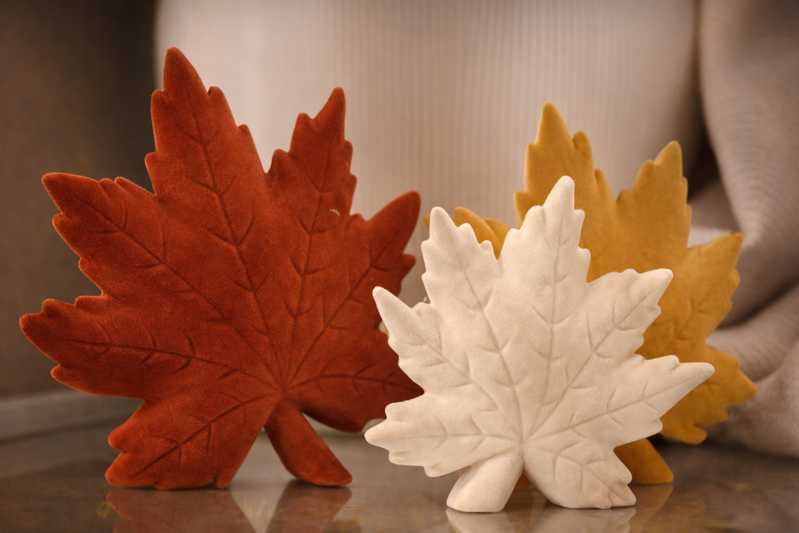 HN106 Dolomite Leaves 7" x 2.25" x 6.5", 6" x 1.75" x 5.75", & 5" x 1.5" x 4.75", Set of 3 PK2