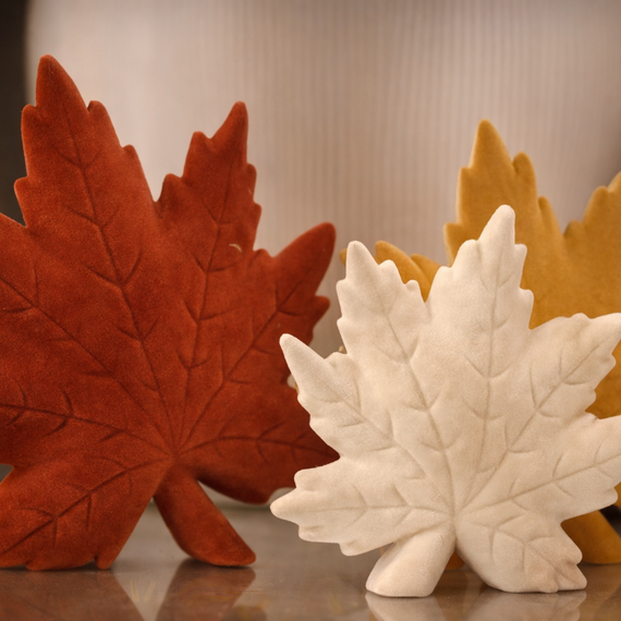 HN106 Dolomite Leaves 7" x 2.25" x 6.5", 6" x 1.75" x 5.75", & 5" x 1.5" x 4.75", Set of 3 PK2