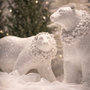 PR122 Polyresin Polar Bear 10.5" x 5.5" x 6.75", 6.5" x 8" x 8.25", Set of 2 PK2