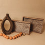 T110 Patterned Tray (Set of 2) 16" x 11.5" x 2.5" & 18" x 13.5" x 2.75" PK 2