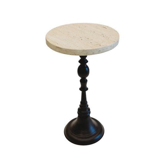 FN103 Side Table - Natural/Black 13.75" x 13.75" x 23.5" PK 1