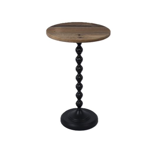 Wood/Iron Side Table