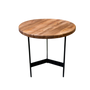 FN118 Recycled Pine/Iron Side Table 17.25" x 17.25" X 17.5" PK 1