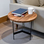 FN118 Recycled Pine/Iron Side Table 17.25" x 17.25" X 17.5" PK 1
