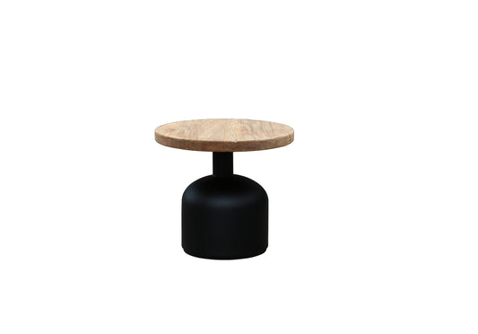 Recycled Pine/Iron Mini Coffee Table 19.5" x 17.75"