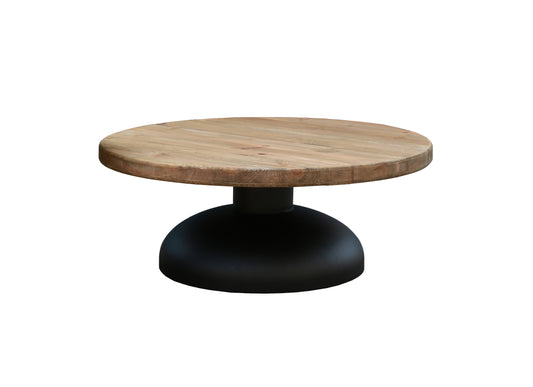 Recycled Pine/Iron Coffee Table 35.5" x 13.75"