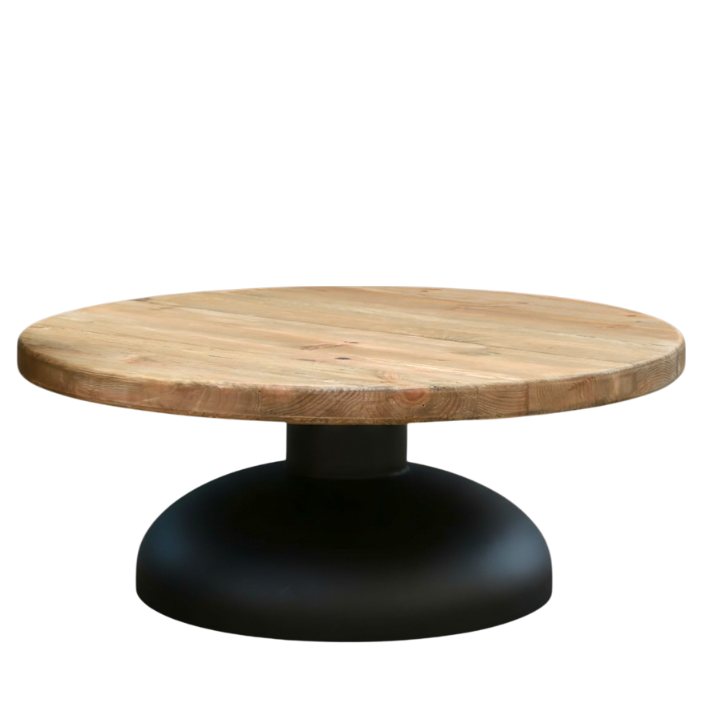 FN120 Recycled Pine/Iron Coffee Table 35" X 35" X 13" PK 1
