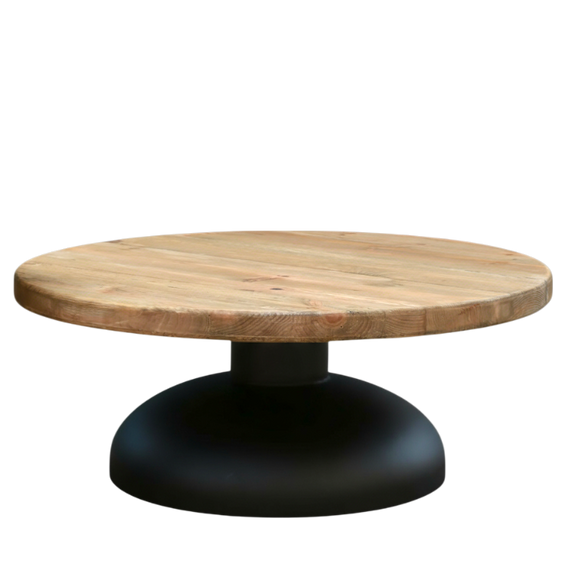 FN120 Recycled Pine/Iron Coffee Table 35" X 35" X 13" PK 1