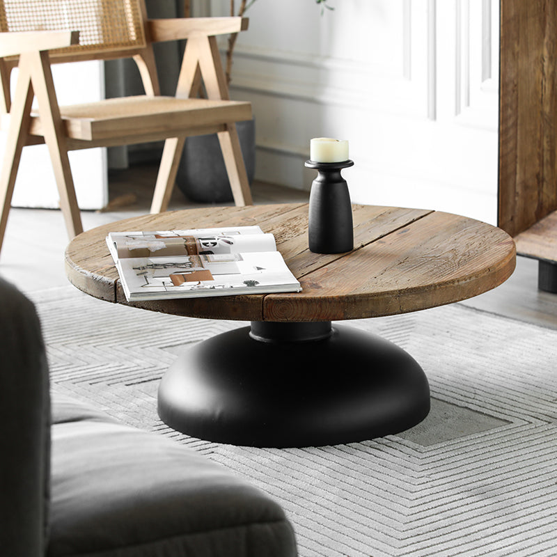 FN120 Recycled Pine/Iron Coffee Table 35" X 35" X 13" PK 1