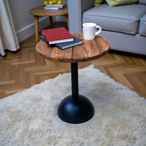 FN121 Recycled Pine/Iron Mini Coffee Table 17.25" x 17.75" x  20" PK 1