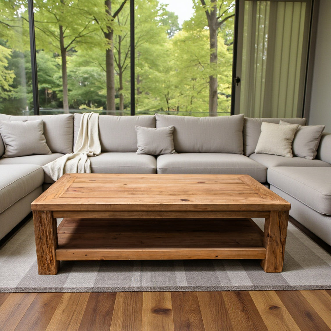 FN124 Wood Rectangle Coffee Table 6' x 18.75" x 33" PK 1