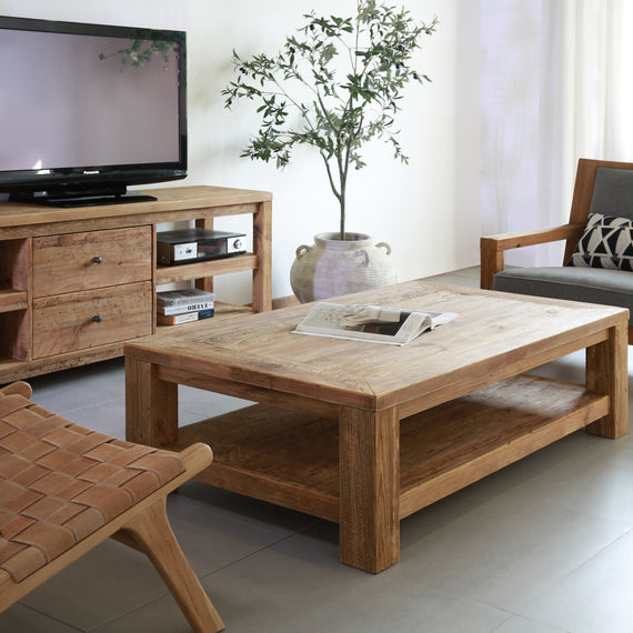 FN124 Wood Rectangle Coffee Table 4'7" x 31" x 16.5" PK 1