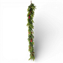 GD104 Real Touch Fir Pine w/Red Berry Garland 6' PK2