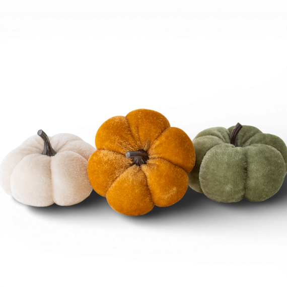 HN100  Pumpkins 2.75" x 2.75" x 2", Set of 3 PK12