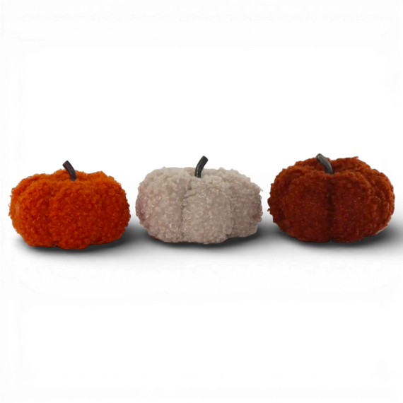 HN103  Pumpkin 2.75" x 2.75" x 2", Set of 3 PK12