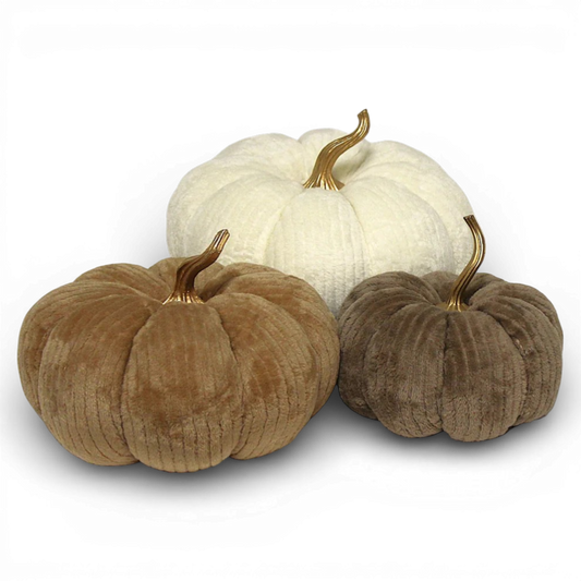 HN104  Pumpkin 7"x 7" x 7", 9" x 9" x 7.5", 10" x 10" x 8",  Set of 3 PK1
